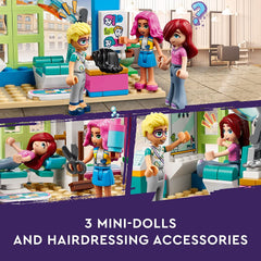 LEGO Friends Hair Salon - Hairdressing Set with Paisley & Olly Mini-Dolls Building Kit For Ages 6+