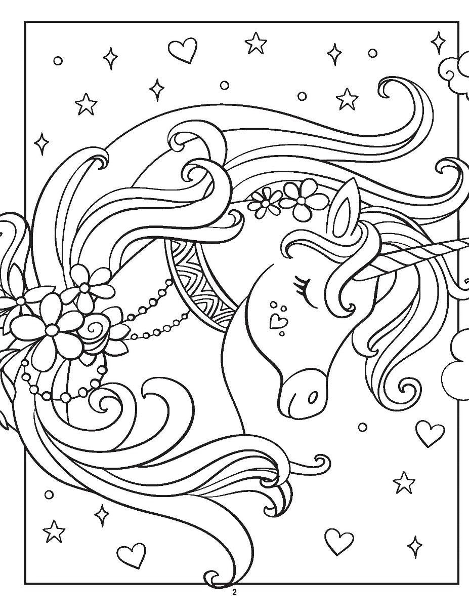 Magical Unicorn Coloring Page PDF and Print (Free Coloring Pages for Kids)  | Unicorn coloring pages, Coloring pages, Cartoon coloring pages
