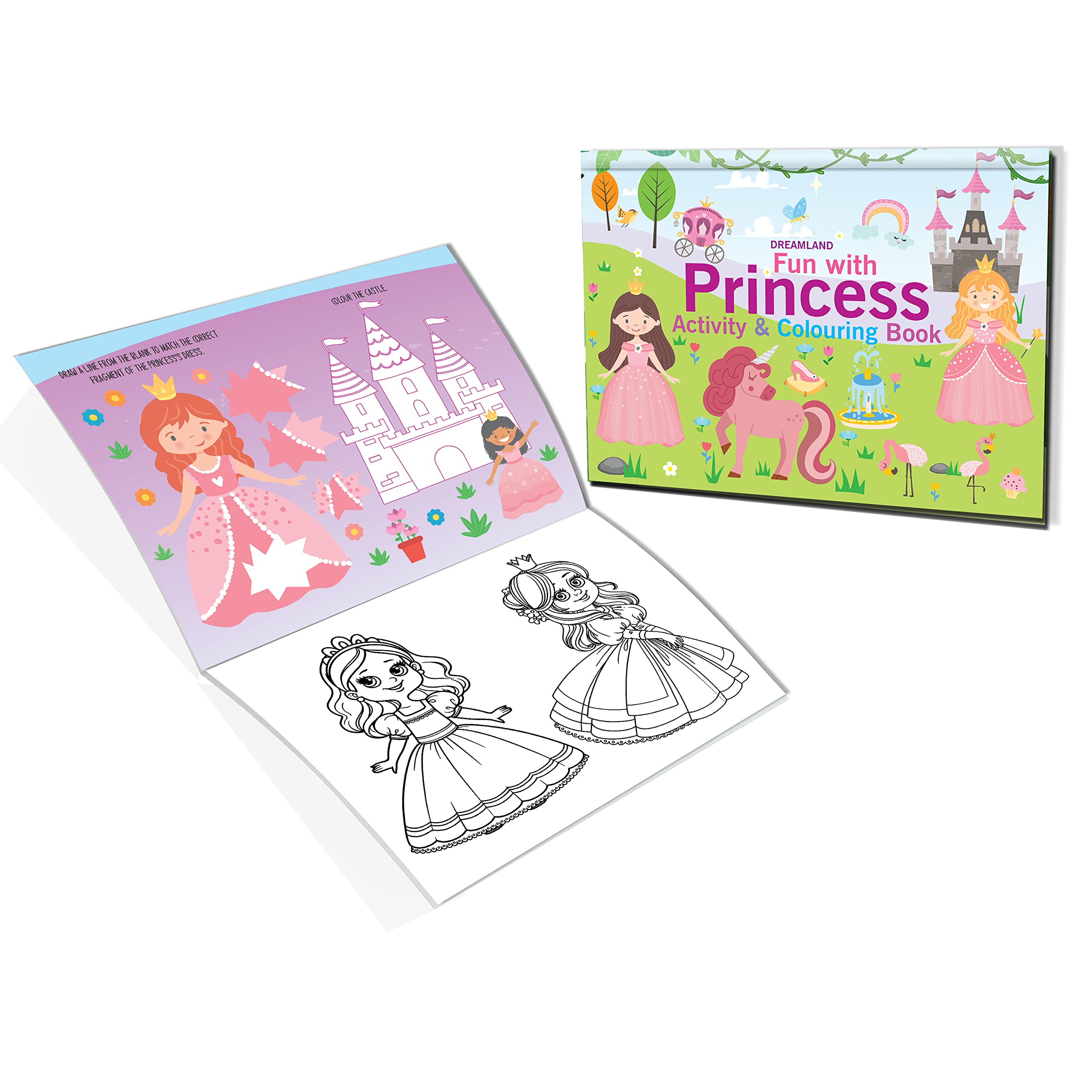 Dreamland Fun with Princess - An Activity & Colouring Book for Kids Ages 3+