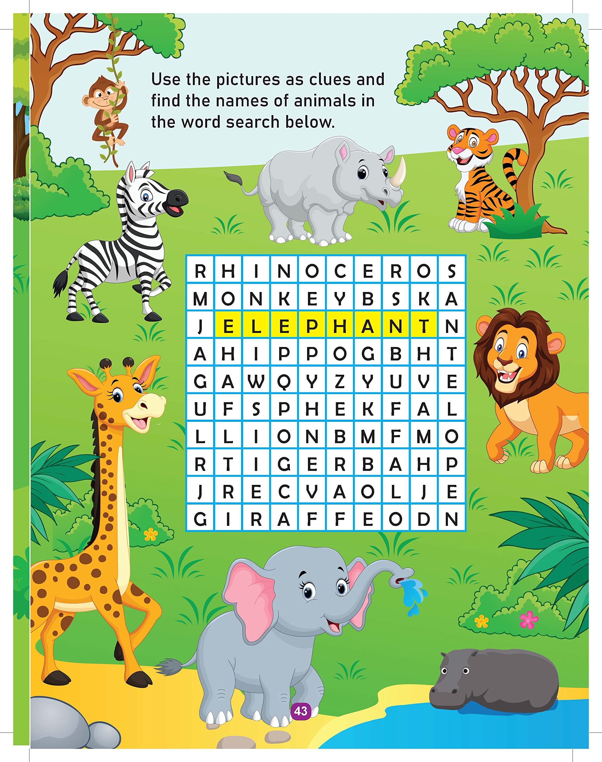 Dreamland Jungle Activity and Colouring - An Activity Book for Kids Ages 2+