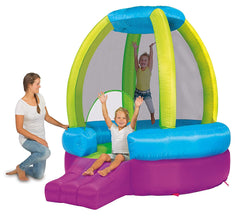 Plum Rocket Bouncer with Inflator & Storage Bag for Kids Ages 3-6 Years