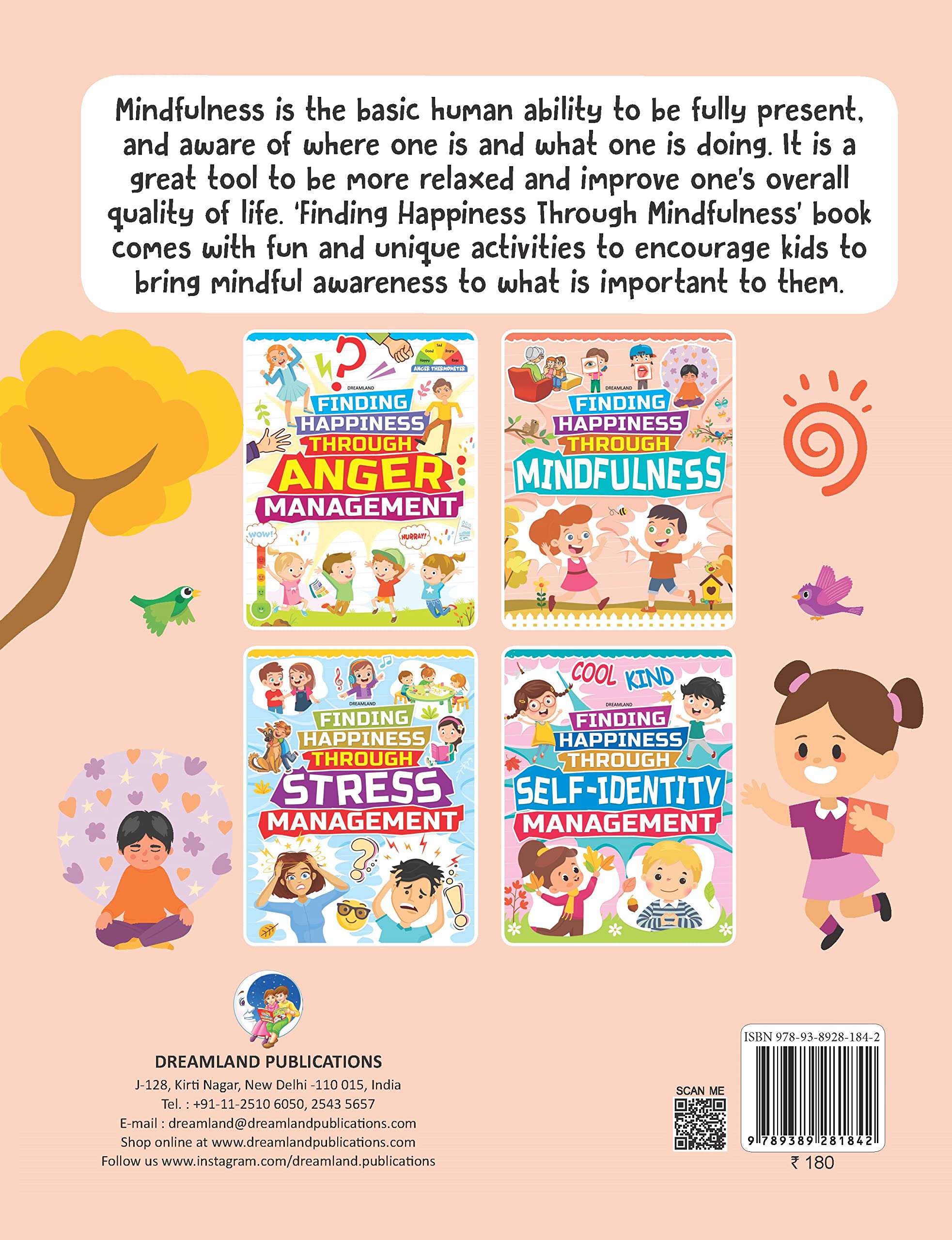 Dreamland Mindfulness - Finding Happiness Series - An Interactive & Activity Book For Kids (English)