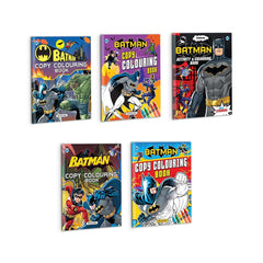 Dreamland Batman Copy Colouring and Activity Books Pack - A Drawing Painting & Colouring Book For Kids - Pack of 5 Books(English)