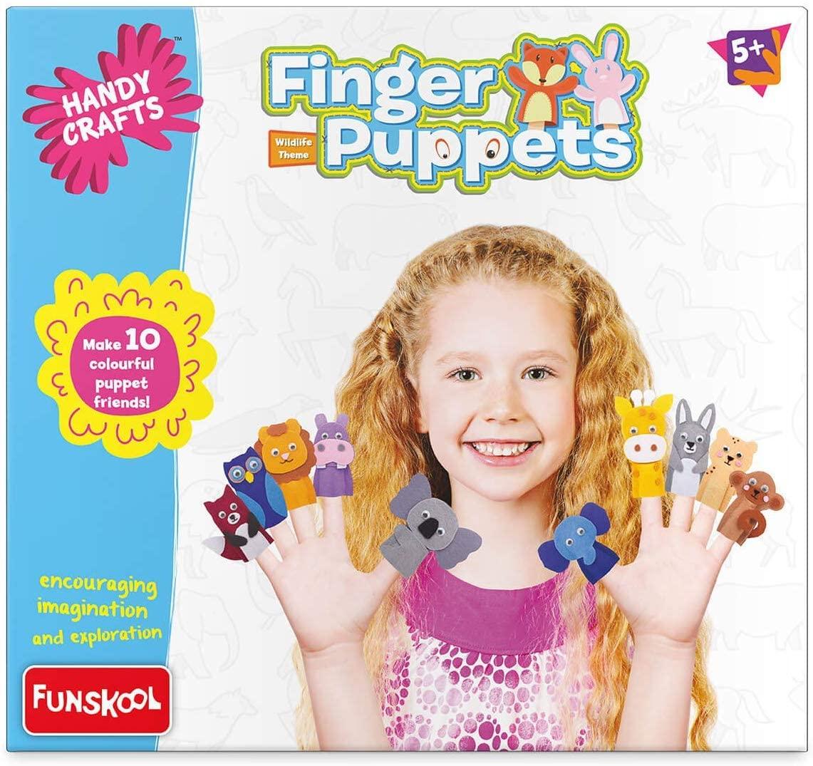 Funskool Handycrafts Finger Puppets - Puppet Maker Art & Craft Kit for Ages 5+ - FunCorp India