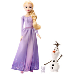 Disney Frozen Elsa Fashion Doll in Signature Clothing and Olaf Figure Inspired by Disney Frozen 2 for Kids Ages 3+