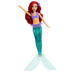 Disney Princess Ariel 2-in-1 Mermaid to Princess Doll with 2 Fashions and Accessories Inspired by the Disney Movies for Kids Ages 3+