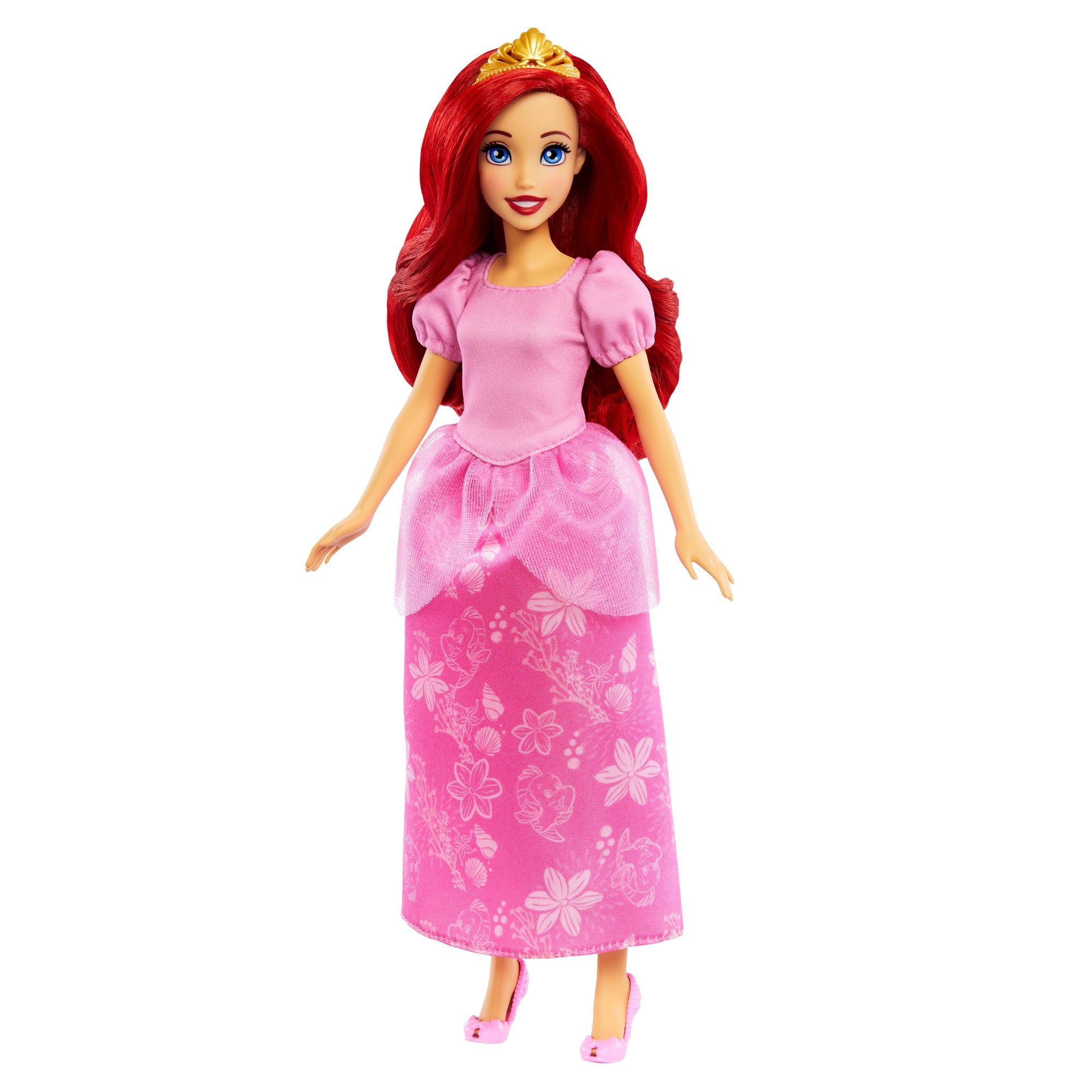 Disney Princess Ariel 2-in-1 Mermaid to Princess Doll with 2 Fashions and Accessories Inspired by the Disney Movies for Kids Ages 3+