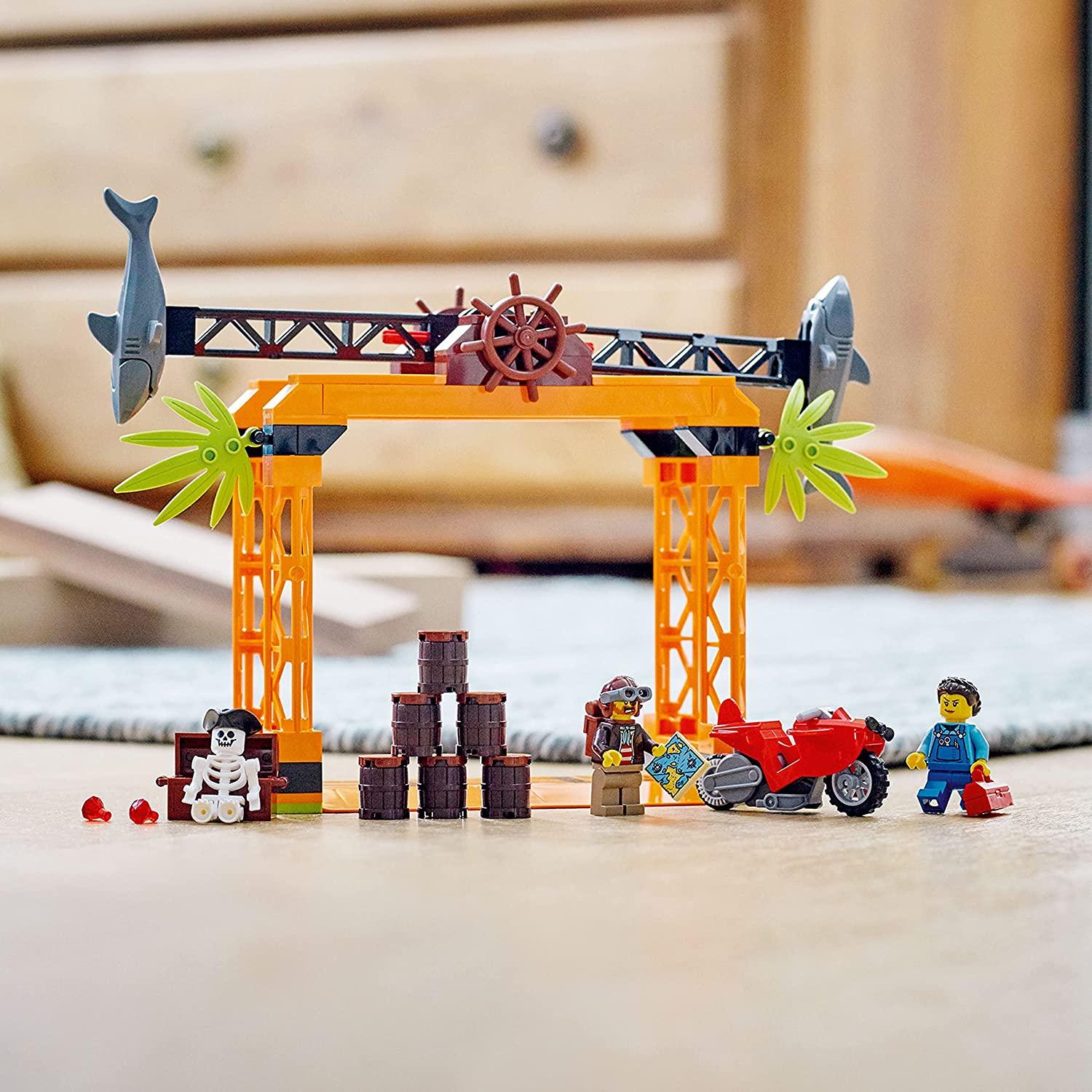 LEGO City Stunz The Shark Attack Stunt Challenge Building Kit for Ages 5+ - FunCorp India