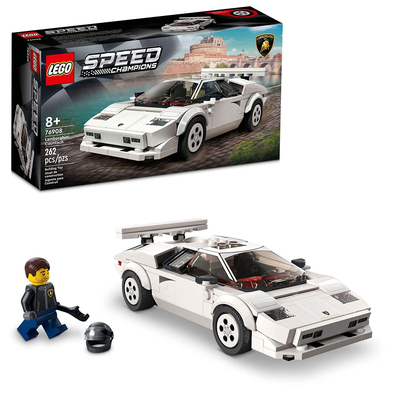 Buy LEGO Speed Champions Lamborghini Countach Car Model Building Kit ...