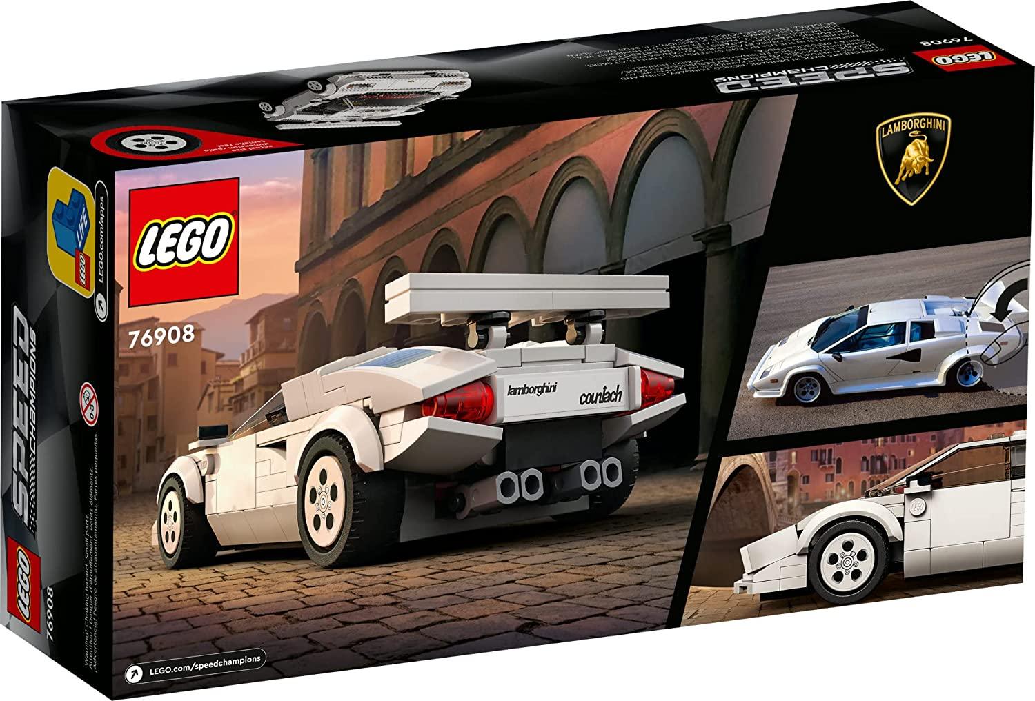 Buy LEGO Speed Champions Lamborghini Countach Car Model Building Kit ...
