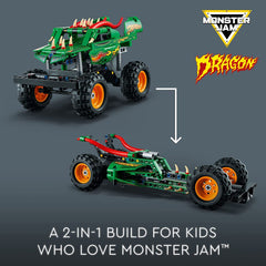 LEGO Technic 2in1 Monster Jam Dragon Building Kit For Ages 7+