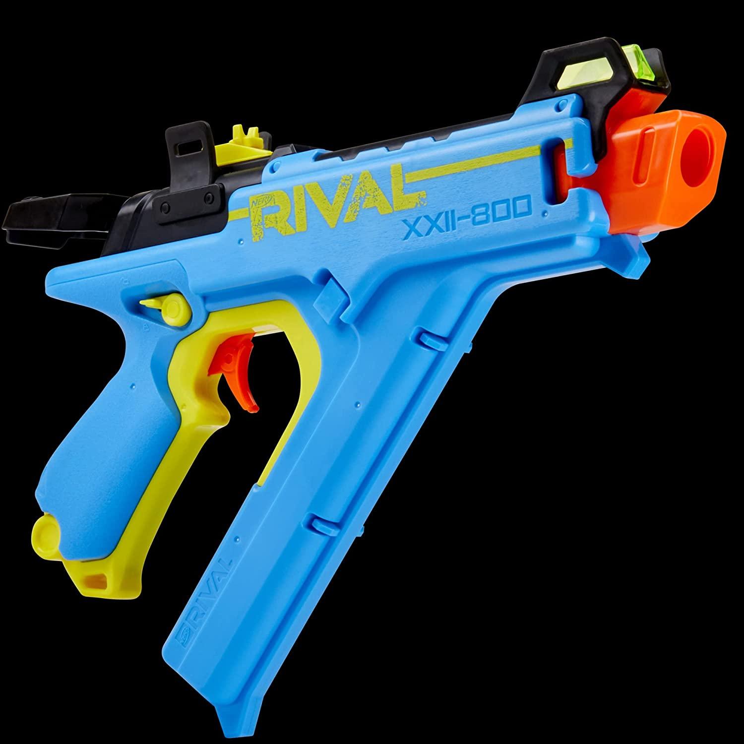 Nerf Rival Vision XXII-800 Blaster, Most Accurate Rival System, Adjustable Sight, Integrated Magazine, 8 Rival Accu-Rounds - FunCorp India