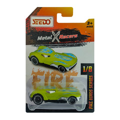 Seedo Metal X Racers Fire Bird Series Die Cast Car for Ages 3+, Pack Of 8