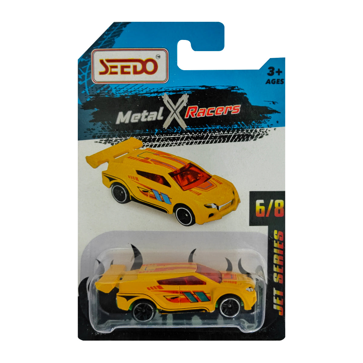 Seedo Metal X Racers Jet Series Die Cast Car for Ages 3+, Design & Style May Vary