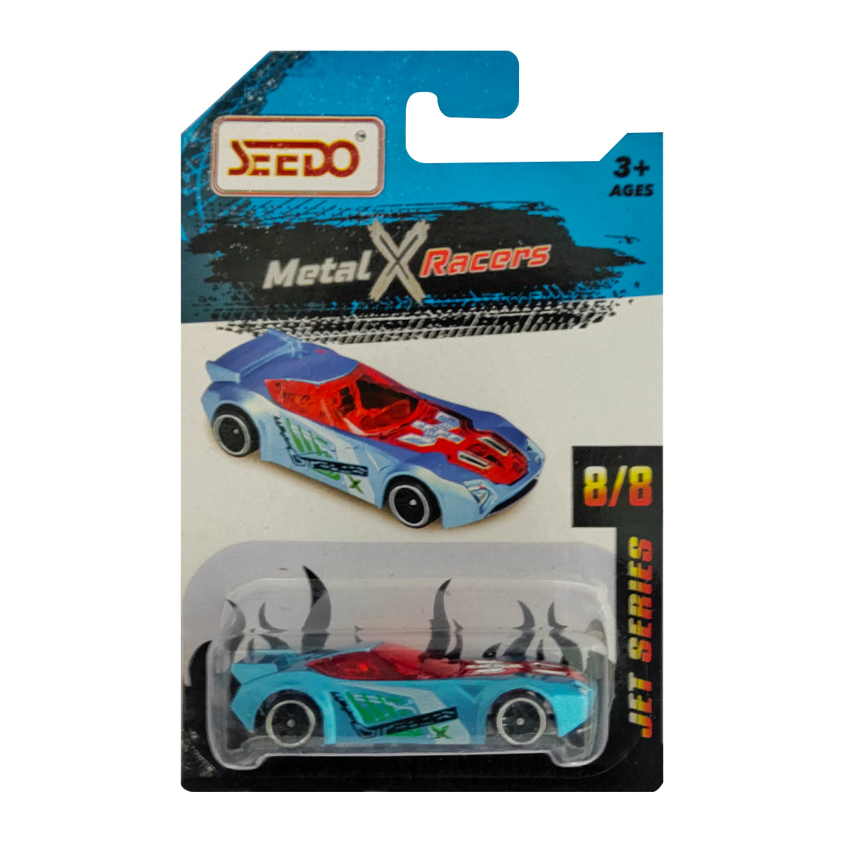 Seedo Metal X Racers Jet Series Die Cast Car for Ages 3+, Design & Style May Vary