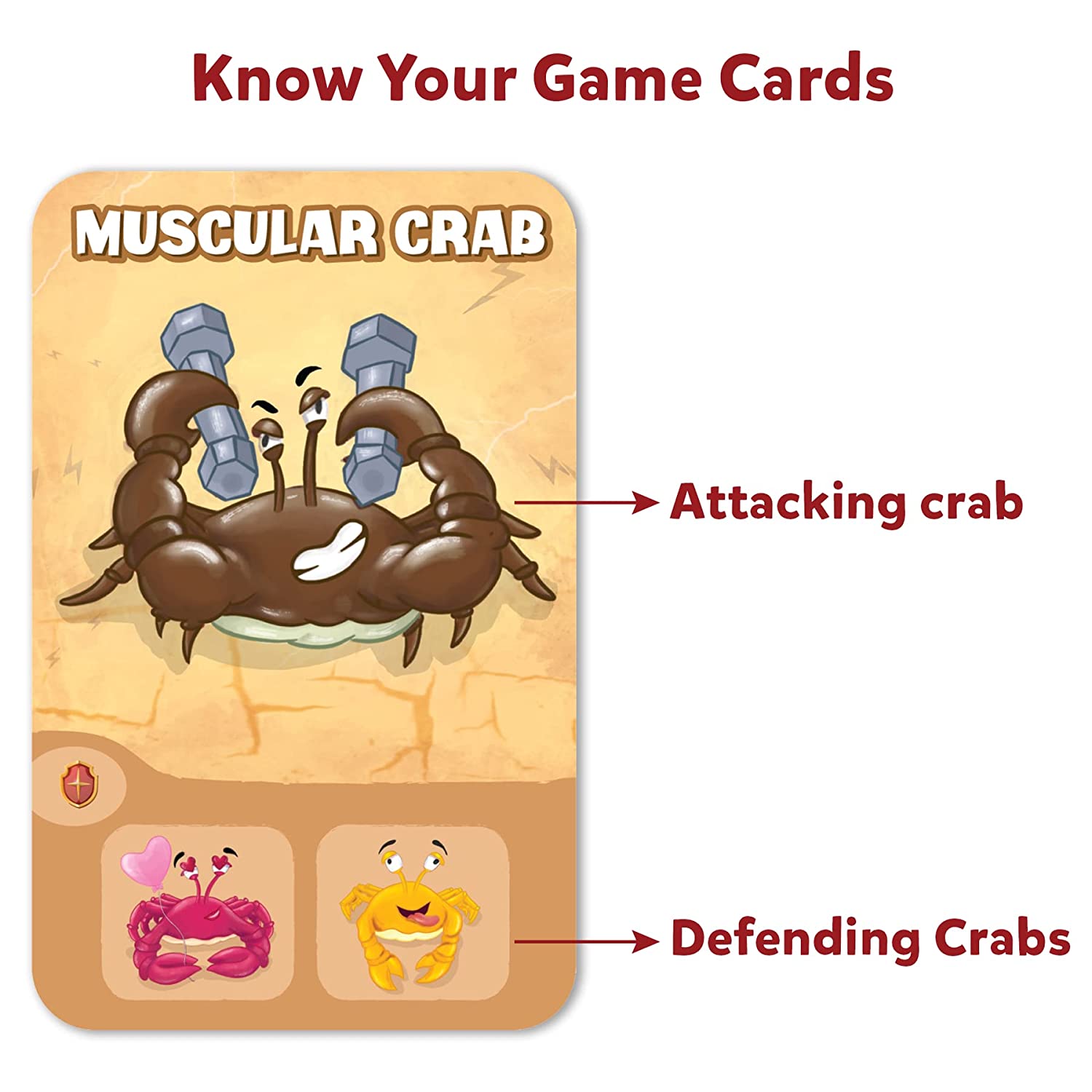 Skillmatics Crab Clash - Fiercely Fun Card Game of Attack and Defense for Kids Ages 7+