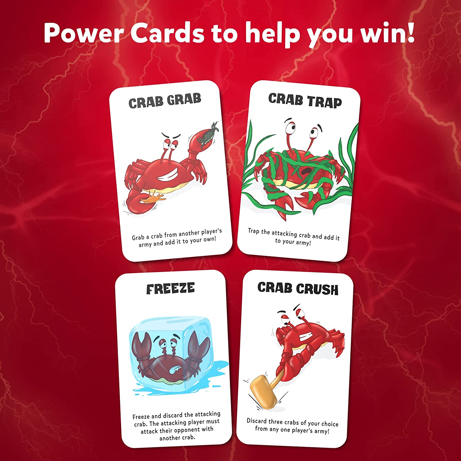 Skillmatics Crab Clash - Fiercely Fun Card Game of Attack and Defense for Kids Ages 7+