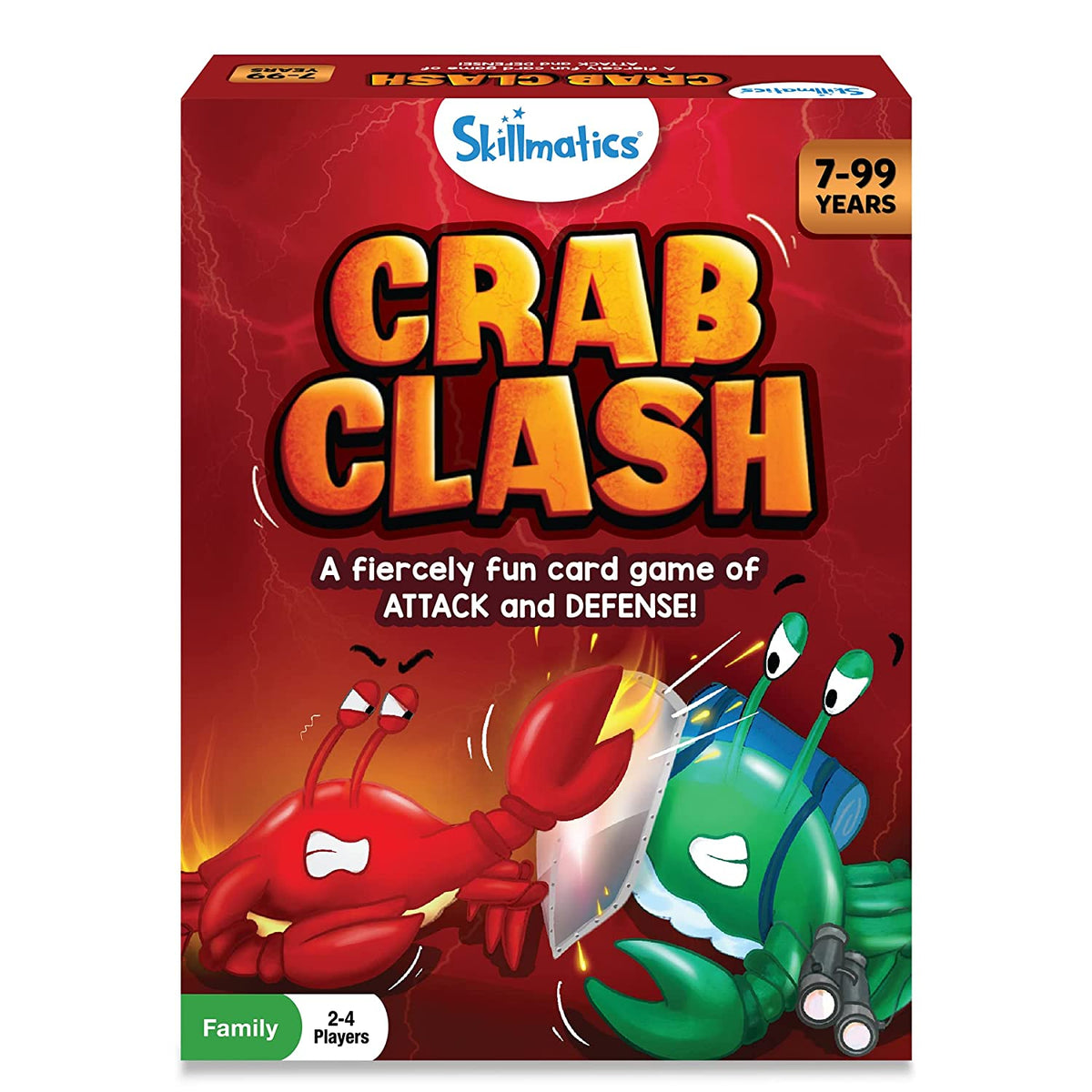 Skillmatics Crab Clash - Fiercely Fun Card Game of Attack and Defense for Kids Ages 7+