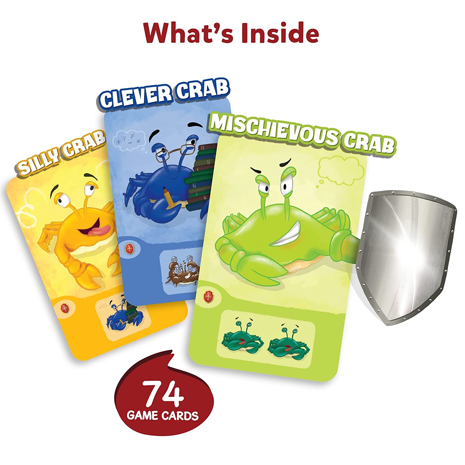 Skillmatics Crab Clash - Fiercely Fun Card Game of Attack and Defense for Kids Ages 7+