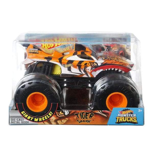 Carrinho Hot Wheels - Monster Trucks - 1:24 - Zebra Shark - Mattel -  superlegalbrinquedos