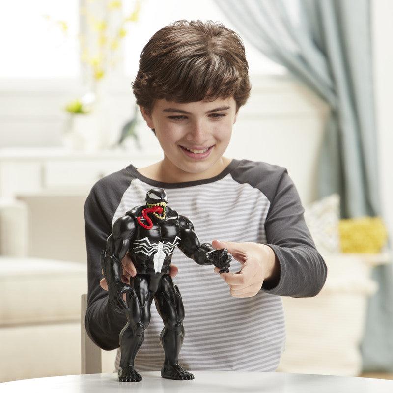 Spider-Man Maximum Venom Titan Hero Miles Morales Action Figure, Ages 4 and  up 