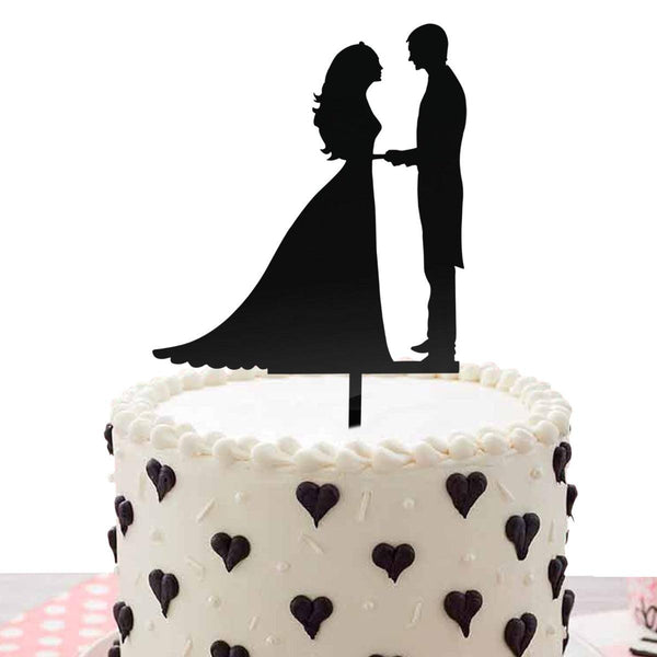 Buy PartyCorp Gold Acrylic Happy Anniversary With Romantic Pose Cake  Topper, 1 Piece Online at Best Price in India – FunCorp India