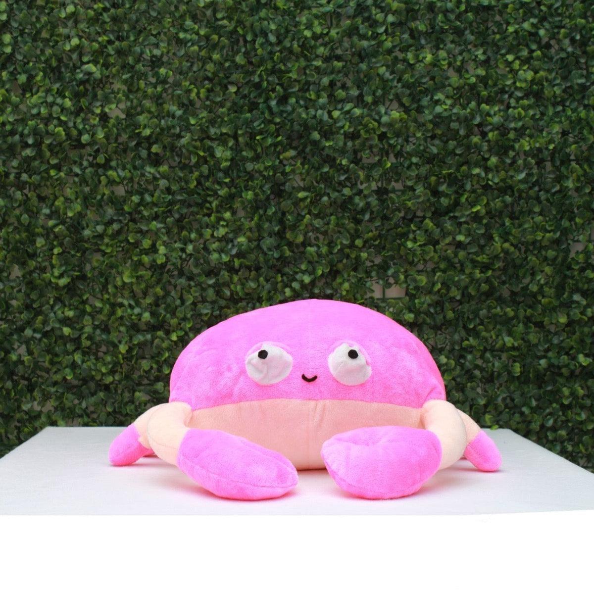 Plushkins Crab, Premium Pink Soft Toy for Kids, Aged 1-10 years, Extra Soft Stuffed Toy with Plyfibre Stuffing