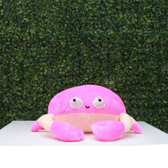 Plushkins Crab, Premium Pink Soft Toy for Kids, Aged 1-10 years, Extra Soft Stuffed Toy with Plyfibre Stuffing