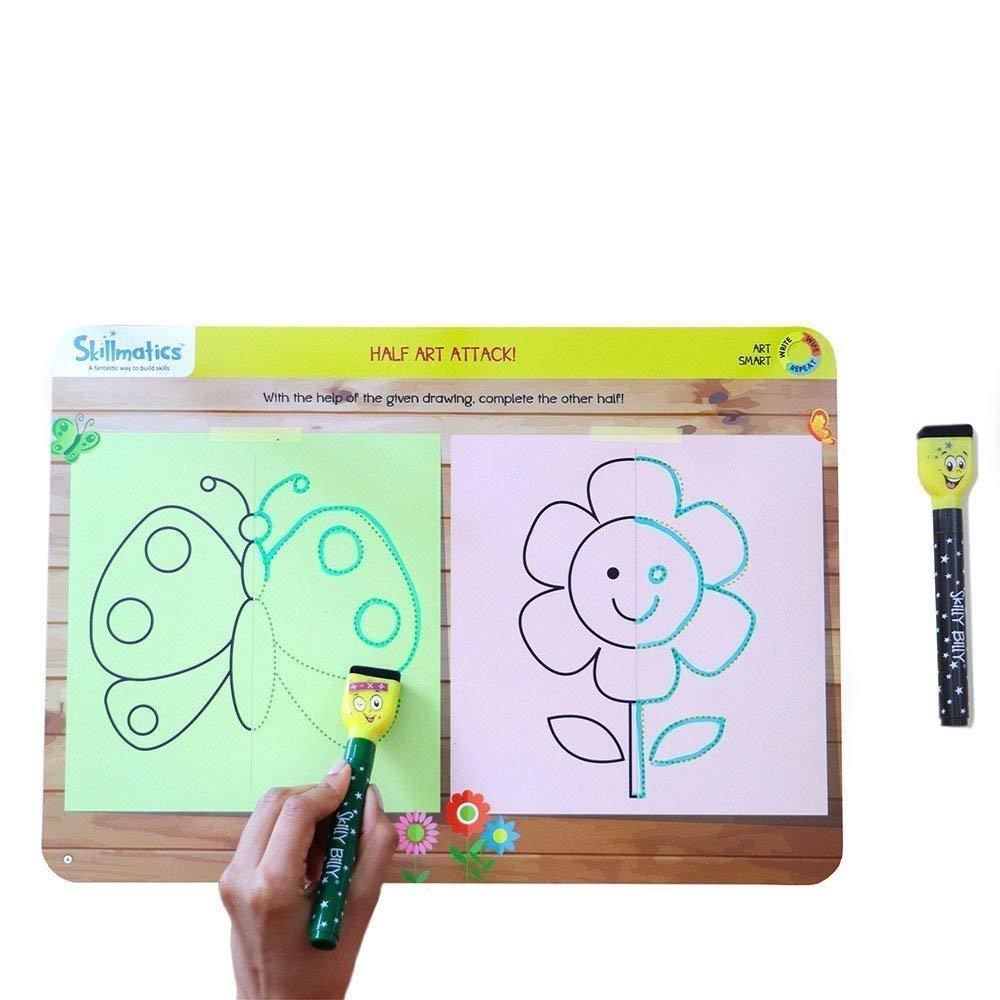 Buy Skillmatics Art Smart Reusable Activity Mats Educational Game With 2 Marker Pens Online At